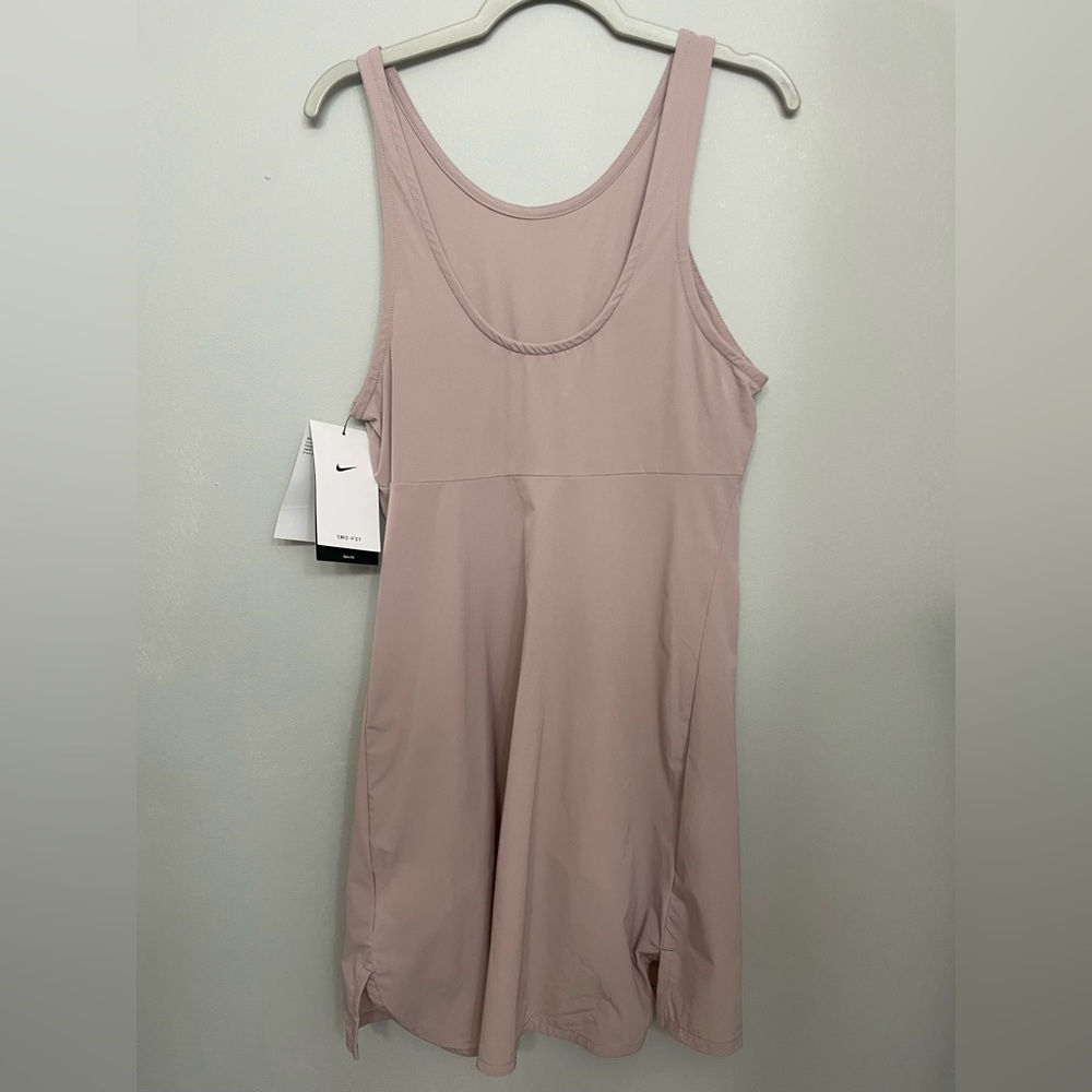 Nike Dri-FIT Bliss Women's Training Dress, Diffused Taupe/Clear, XS - Picture 7 of 10